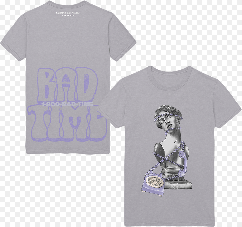 Bad Time Tee Sabrina Carpenter, Clothing, T-shirt, Adult, Male Free Png