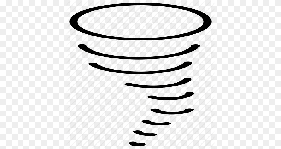 Bad Weather Hurricane Storm Tornado Whirlwind Icon, Coil, Spiral Free Png