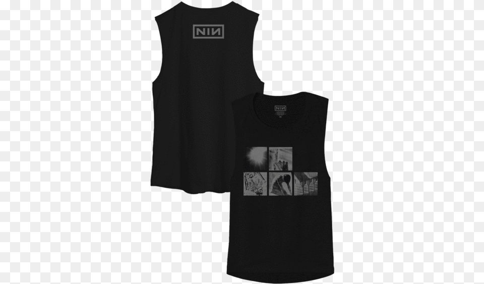Bad Witch Tank Sleeveless Nine Inch Nails Shirts, Clothing, T-shirt, Tank Top, Person Png Image