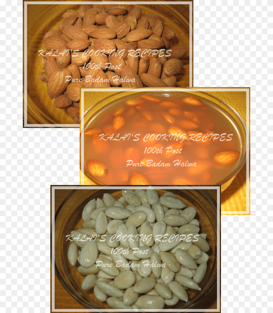 Badam Halwa Almond, Food, Grain, Produce, Seed Png Image