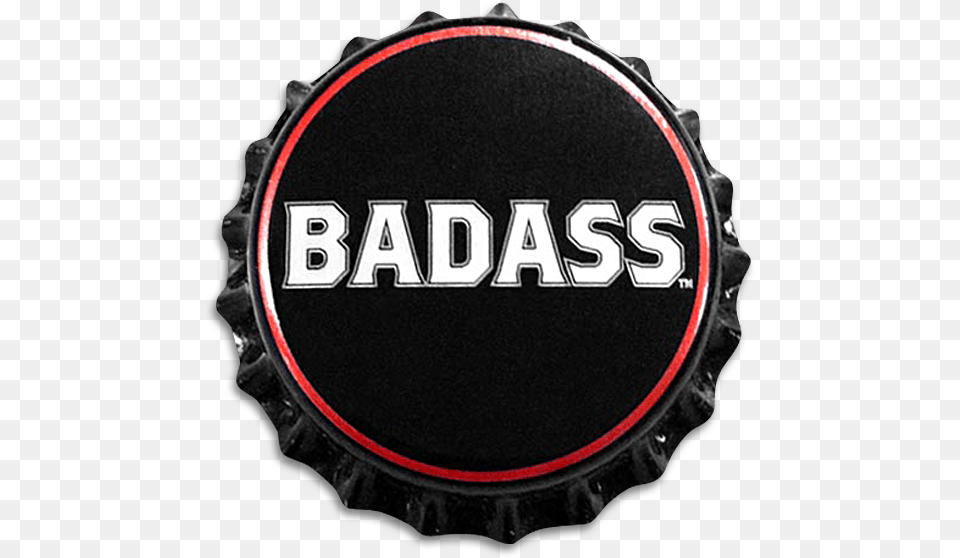 Badass Bottle Cap Chopper American Badass Beer, Badge, Logo, Symbol, Hockey Free Png Download