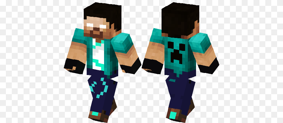 Badass Herobrine Minecraft Skin Minecraft Hub, Person, Fashion, Clothing, Pants Free Png