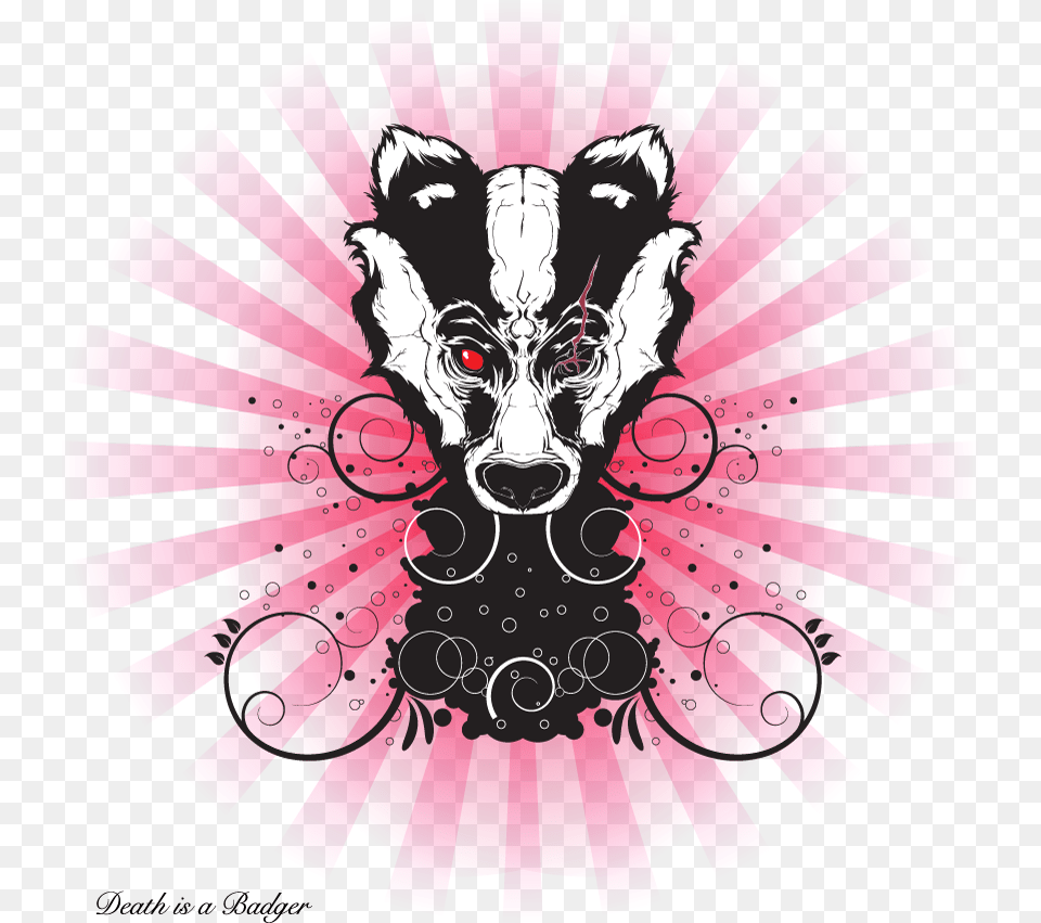 Badass Honey Badger Art, Graphics, Purple, Person, Pattern Free Png