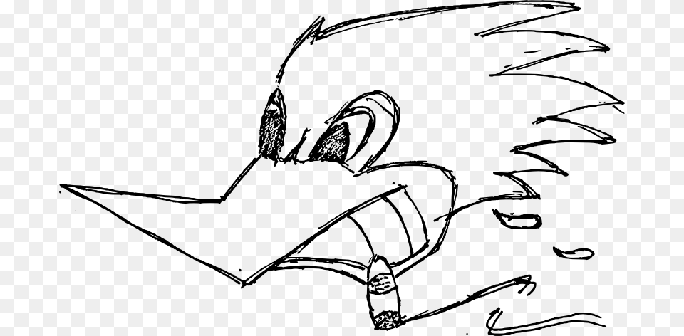 Badass Woodpecker Desenho Do Pica Pau Fumando, Gray Free Png Download