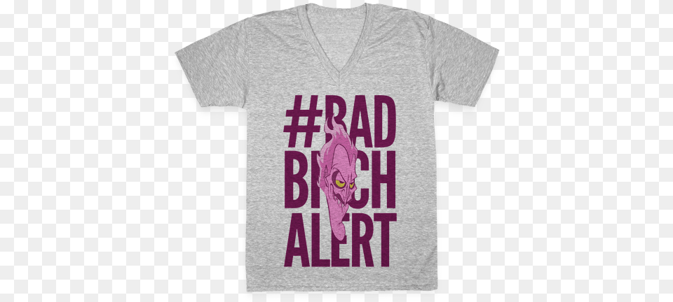 Badbitchalert V Neck Tee Shirt H Double Hockey Sticks, Clothing, T-shirt Free Png Download