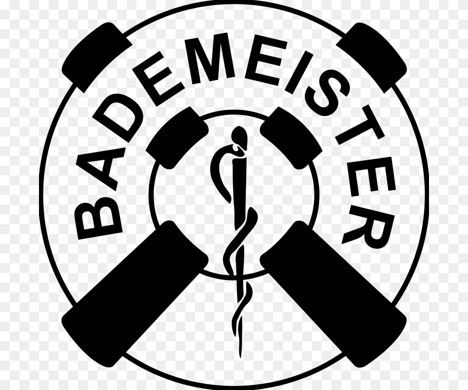 Bademeister Logo, Gray Png