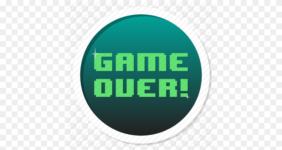 Badge Death Die End Finish Game Game Over Gamer, Green, Logo, Sticker Free Png