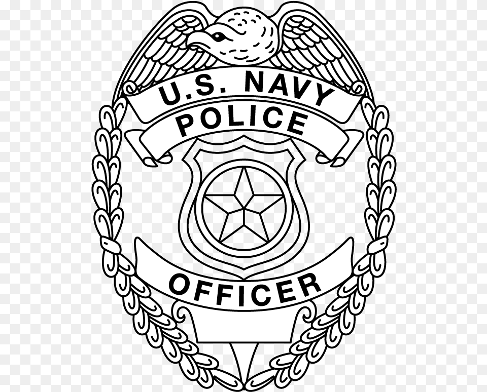 Badge Drawing Police Officer Police Officer Badge Line Art, Emblem, Logo, Symbol Free Transparent Png