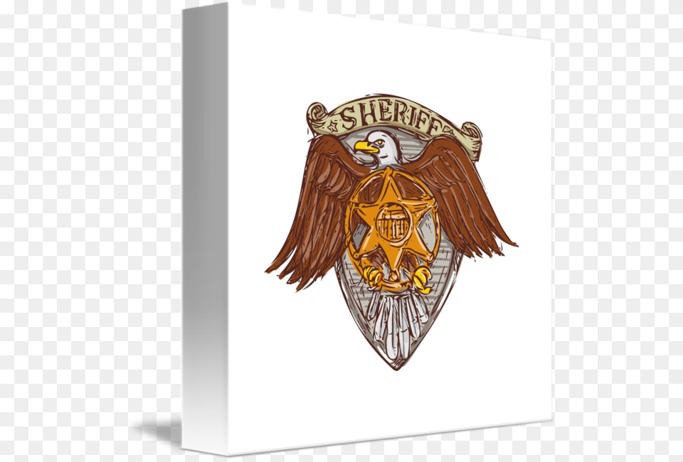 Badge Drawing Sheriff Amerikanskij Multyashnij Orel, Logo, Symbol, Emblem, Animal Free Transparent Png