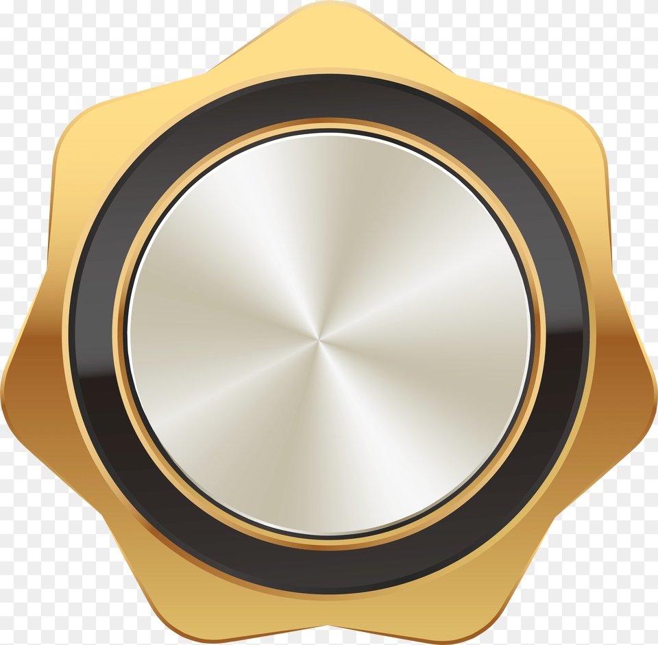 Badge Gold Black Clip Art Transparent Full, Photography, Wristwatch, Disk, Arm Free Png Download