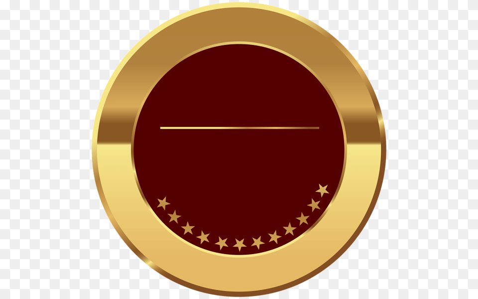 Badge Gold Red Transparent Image Transparent Gold Badge, Disk Free Png Download