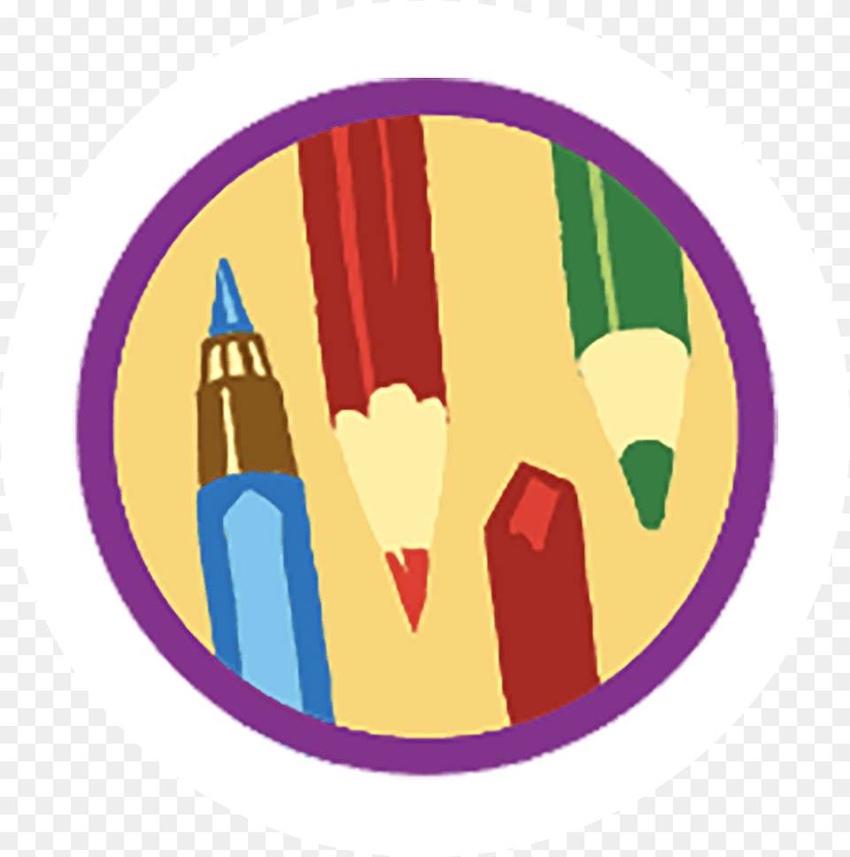 Badge Icon, Pencil, Disk Png Image