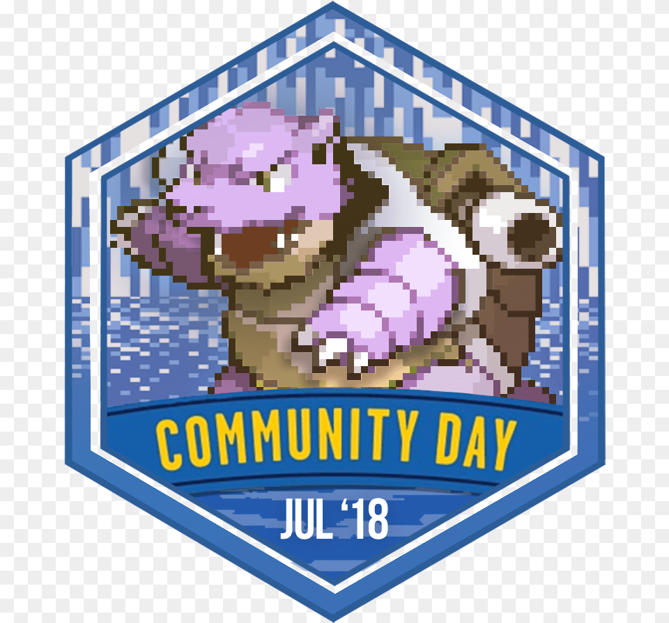 Badge Large Squirtle Community Day Badge, Logo, Symbol, Scoreboard Free Transparent Png
