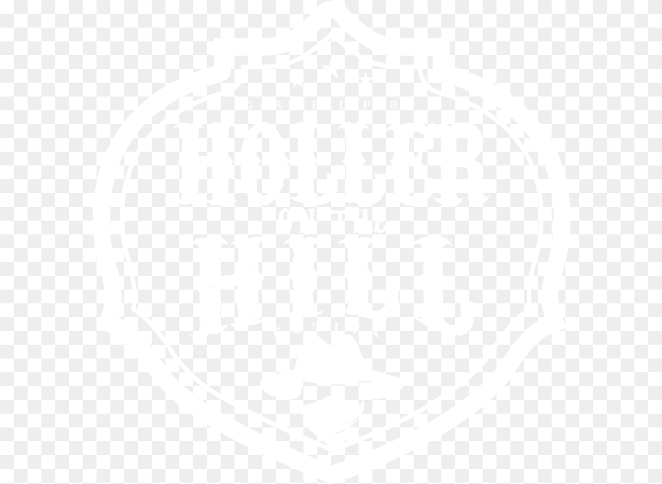 Badge Logo White Holler On The Hill, Symbol, Clothing, Hat, Chess Free Png