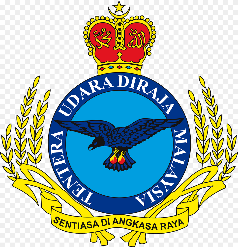 Badge Of The Royal Malaysian Air Force Clipart, Emblem, Logo, Symbol, Animal Png