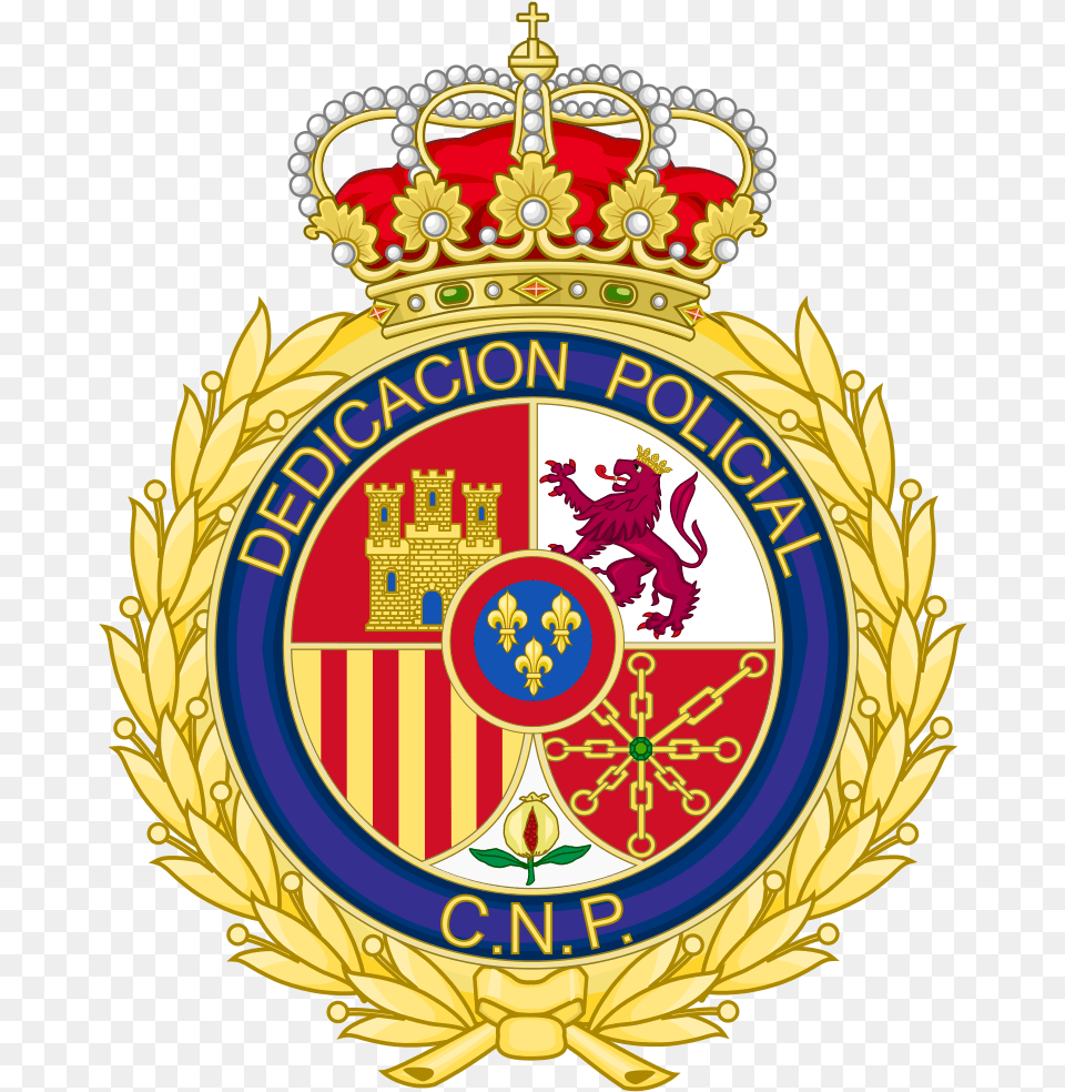 Badge Of The Service Police Decoration National Police Corps, Logo, Symbol, Emblem, Chandelier Png Image