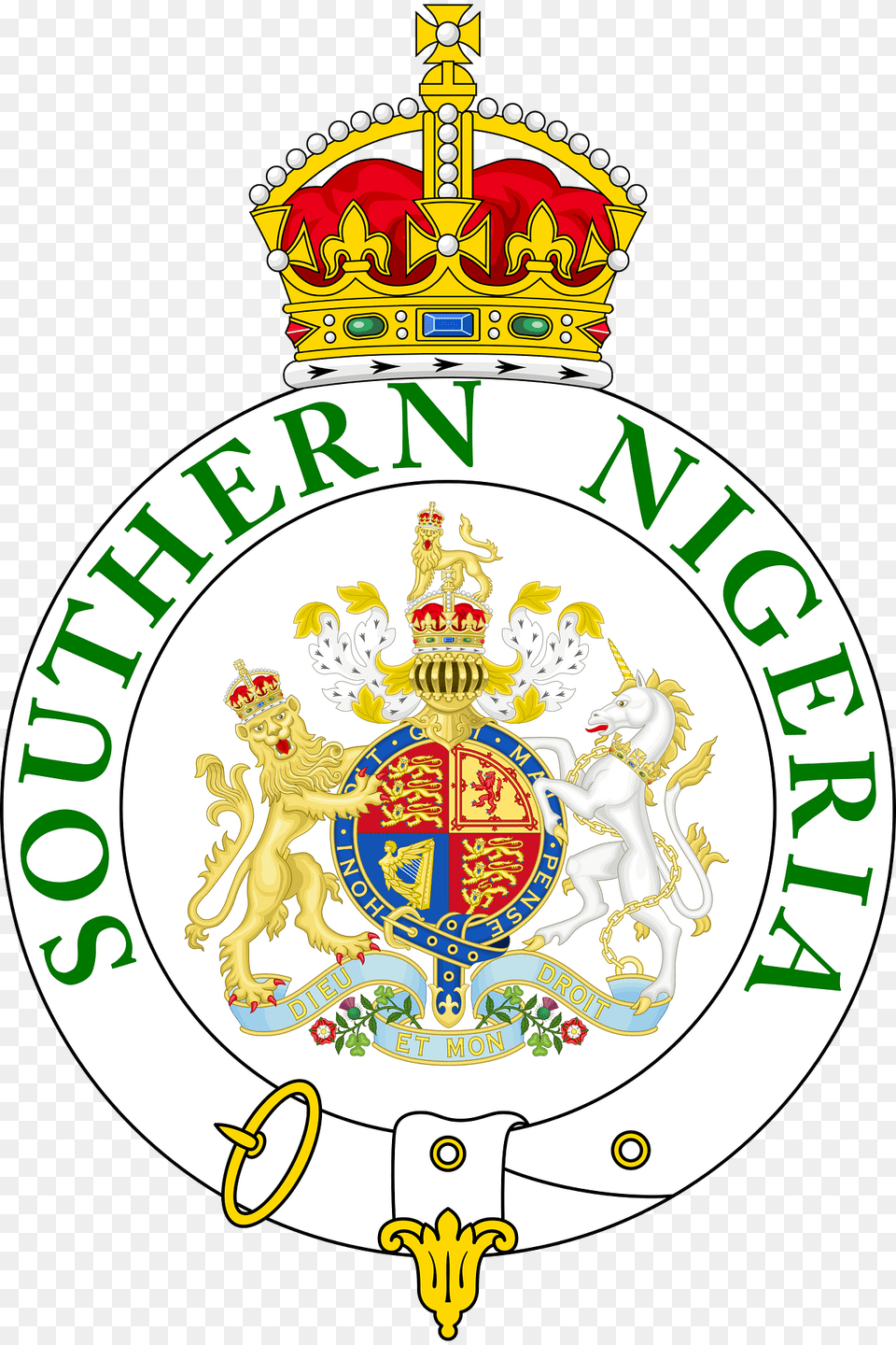 Badge Of The Southern Nigeria Protectorate Clipart, Logo, Symbol, Emblem, Person Free Png Download
