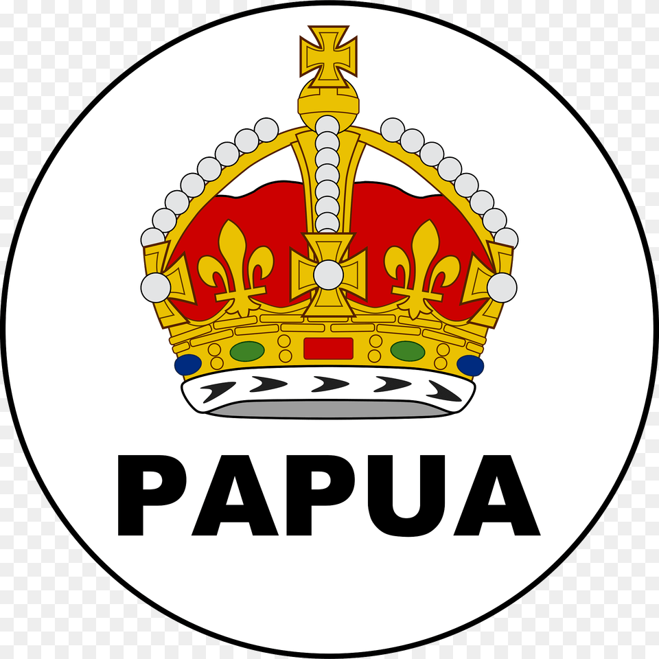 Badge Of The Territory Of Papua Clipart, Accessories, Jewelry, Crown, Logo Png Image