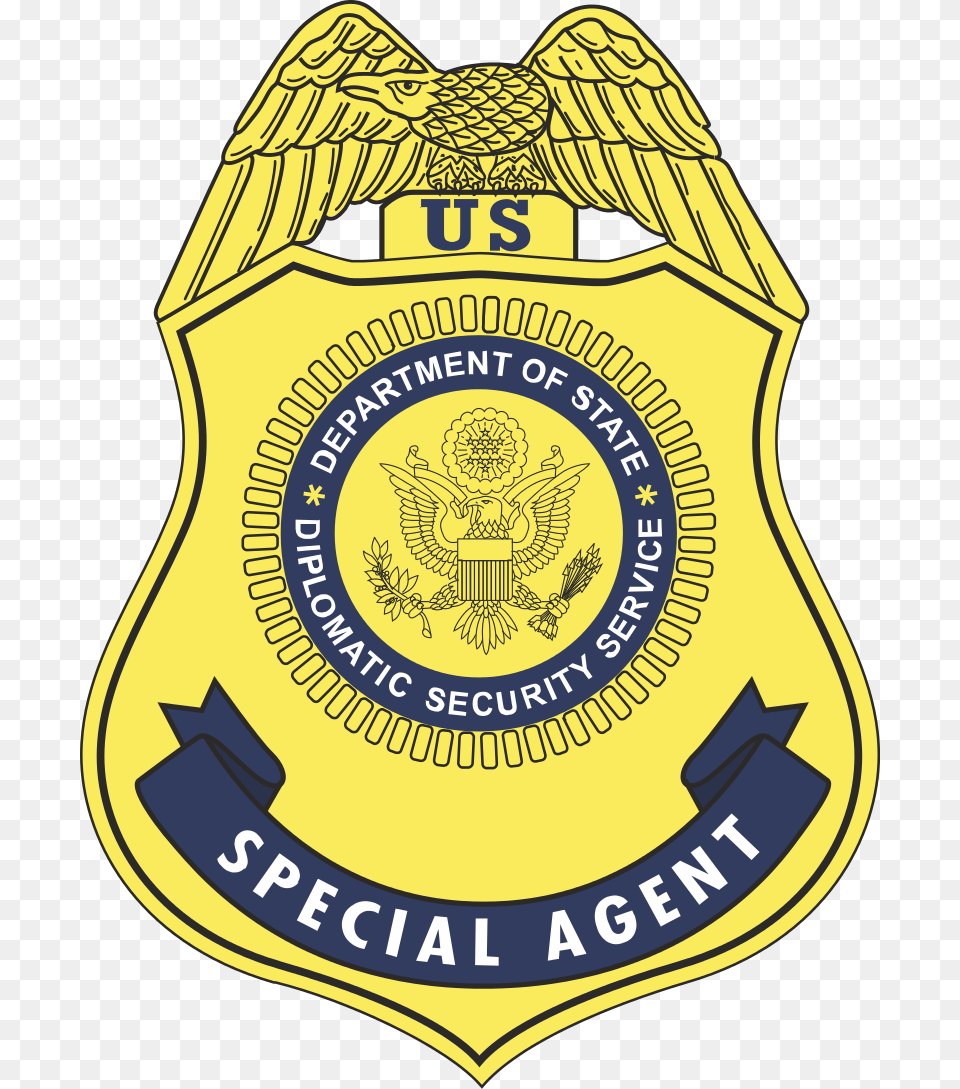 Badge Of The United States Diplomatic Security Service, Logo, Symbol, Food, Ketchup Free Transparent Png