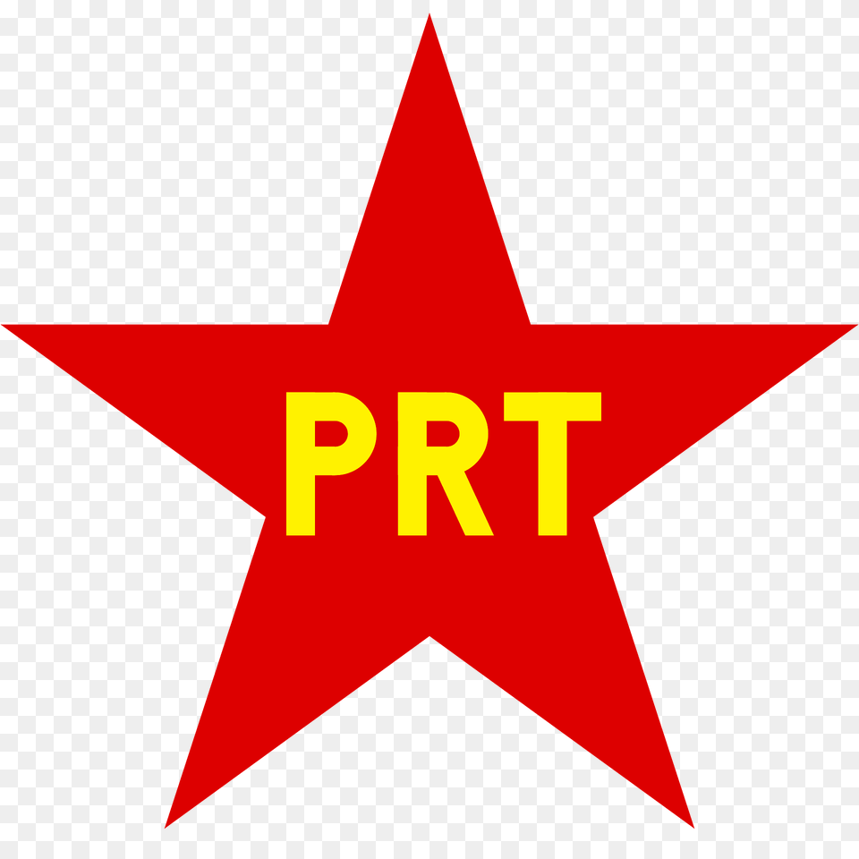 Badge Of Workers Revolutionary Party Argentina Clipart, Star Symbol, Symbol, Logo Free Png Download