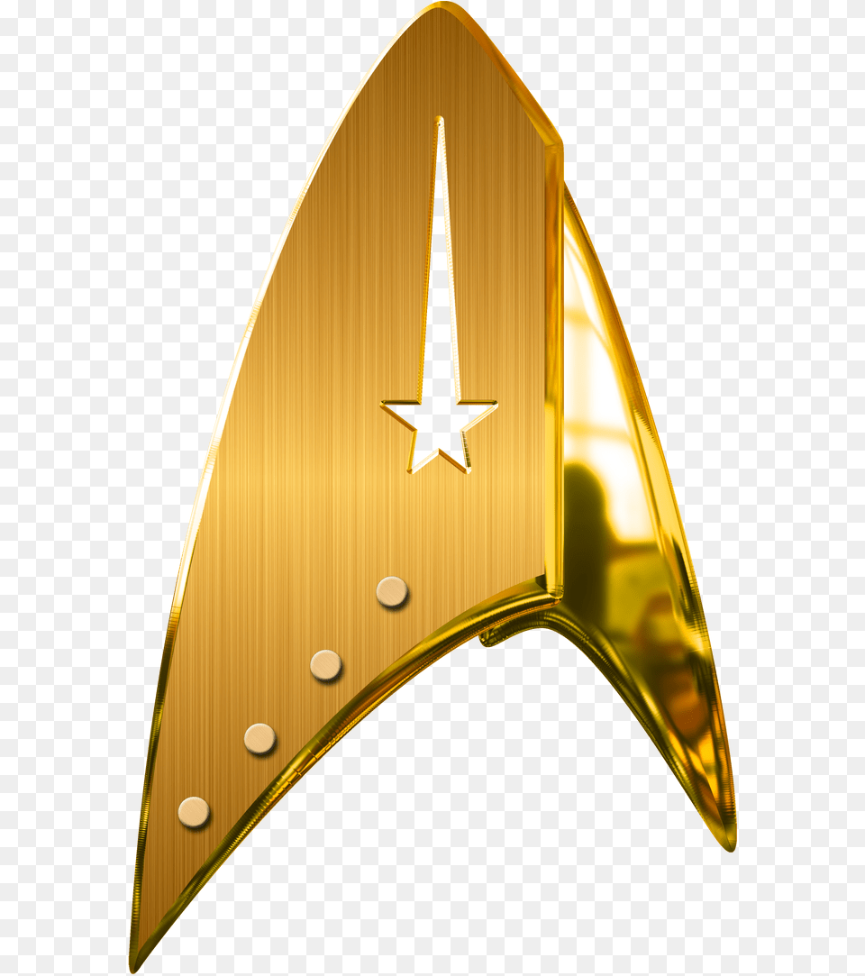 Badge Star Trek Star Trek Discovery Emblem, Gold, Logo, Symbol Png Image