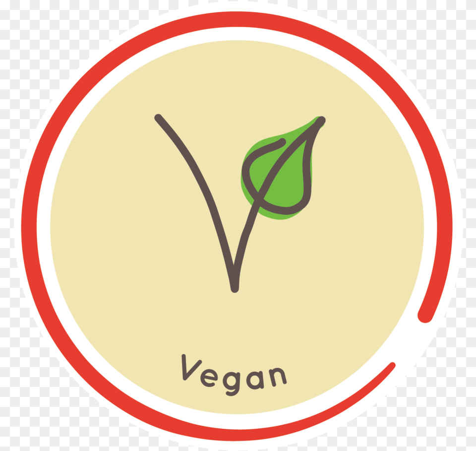 Badge Vegan Circle, Plant, Sprout, Disk Free Png Download