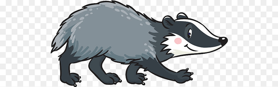 Badger Badger Cartoon, Animal, Mammal, Wildlife Png Image
