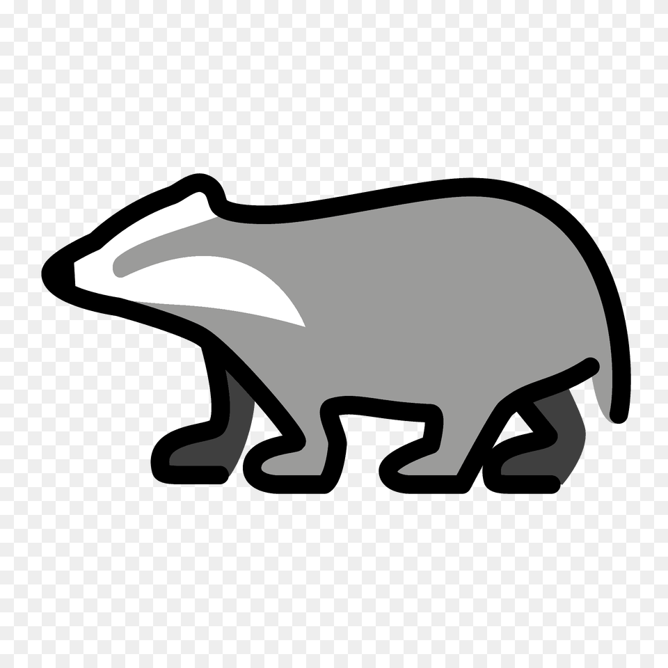 Badger Emoji Clipart, Animal, Mammal, Wildlife, Bow Png Image