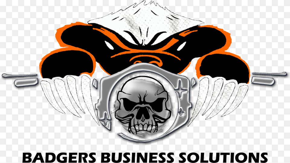 Badger Image Skull, Person, Face, Head, Logo Free Transparent Png