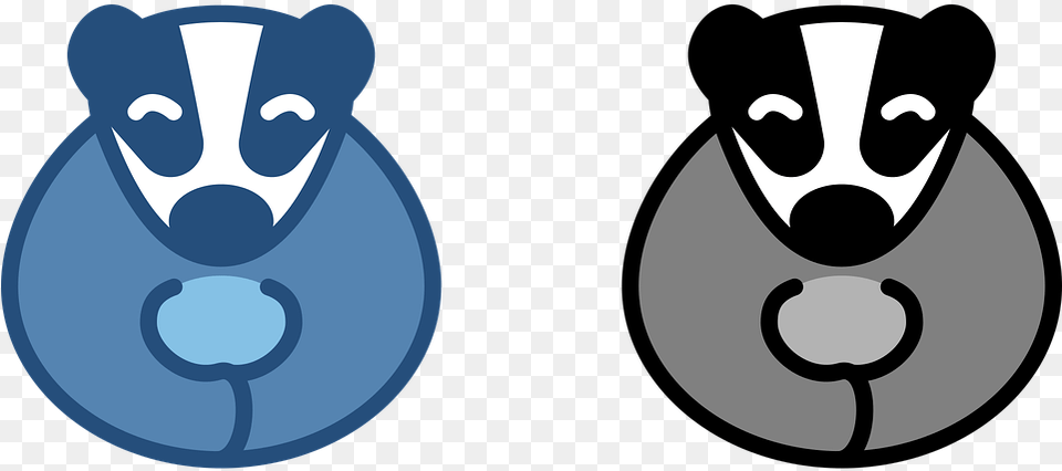 Badger Logo Animal Symbol Design Icon Black, Face, Head, Person, Mammal Free Png