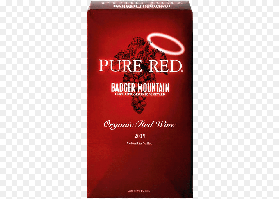 Badger Mountain Pure Red Nsa Badger Mountain Riesling Nsa Organic, Book, Publication, Novel, Can Png