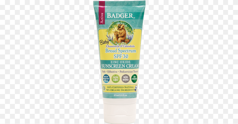 Badger Sunscreen, Bottle, Cosmetics, Herbal, Herbs Png Image