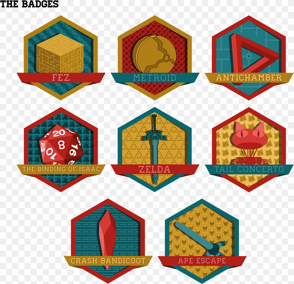 Badges Video Game, Cross, Symbol, Armor Free Png