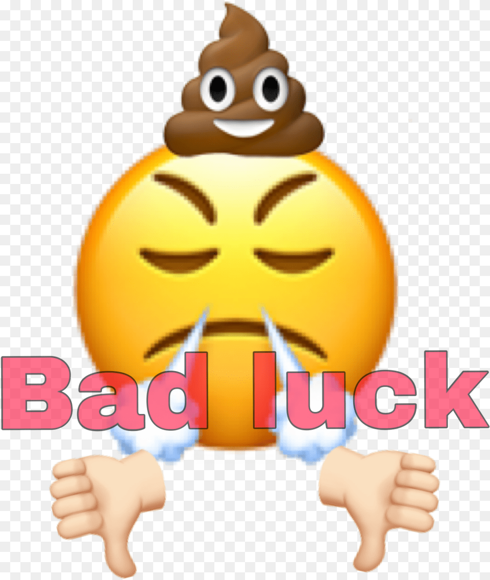 Badluck Emoji Bad Sticker By Emoji Crotte, Baby, Person Free Png