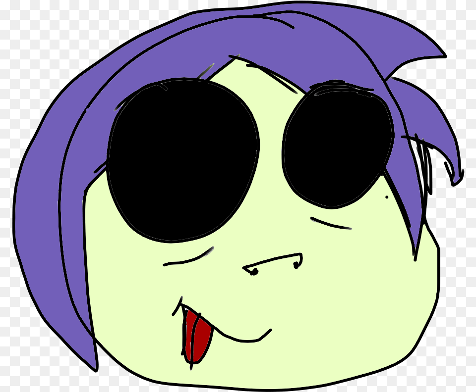 Badly Drawn 2 D From Gorillaz Sad Emoticon, Accessories, Sunglasses, Person, Man Png Image