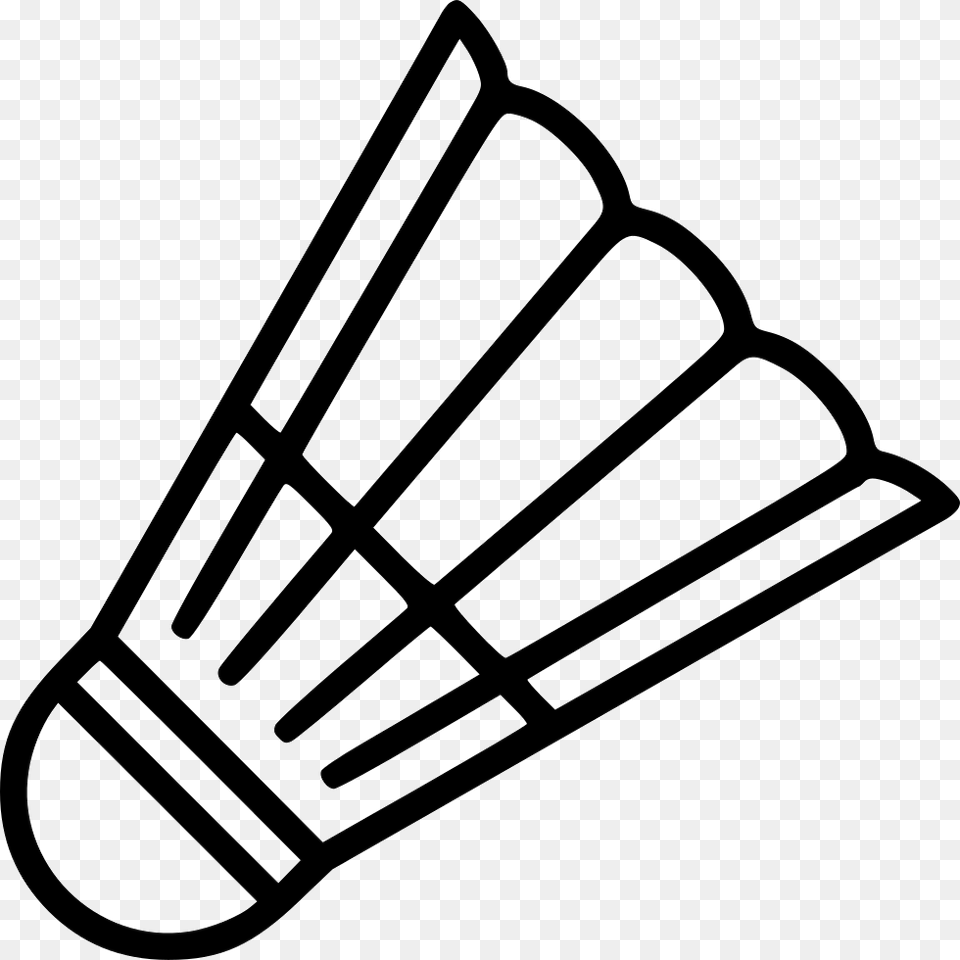 Badminton Black And White Clipart Icon Hobby Badminton, Person, Sport, Ammunition, Grenade Png Image