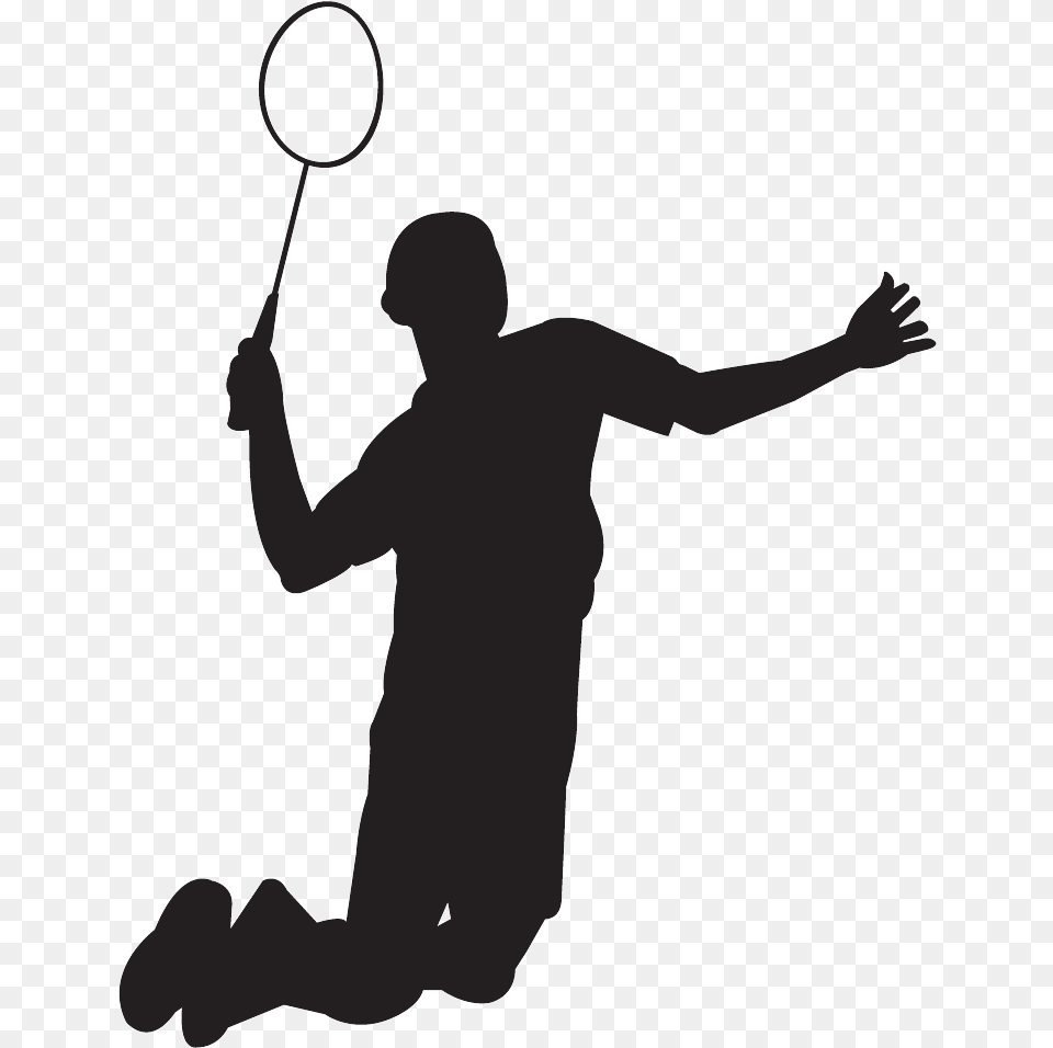Badminton Pictures Badminton Player Silhouette, Person, Sport, Head Free Png Download