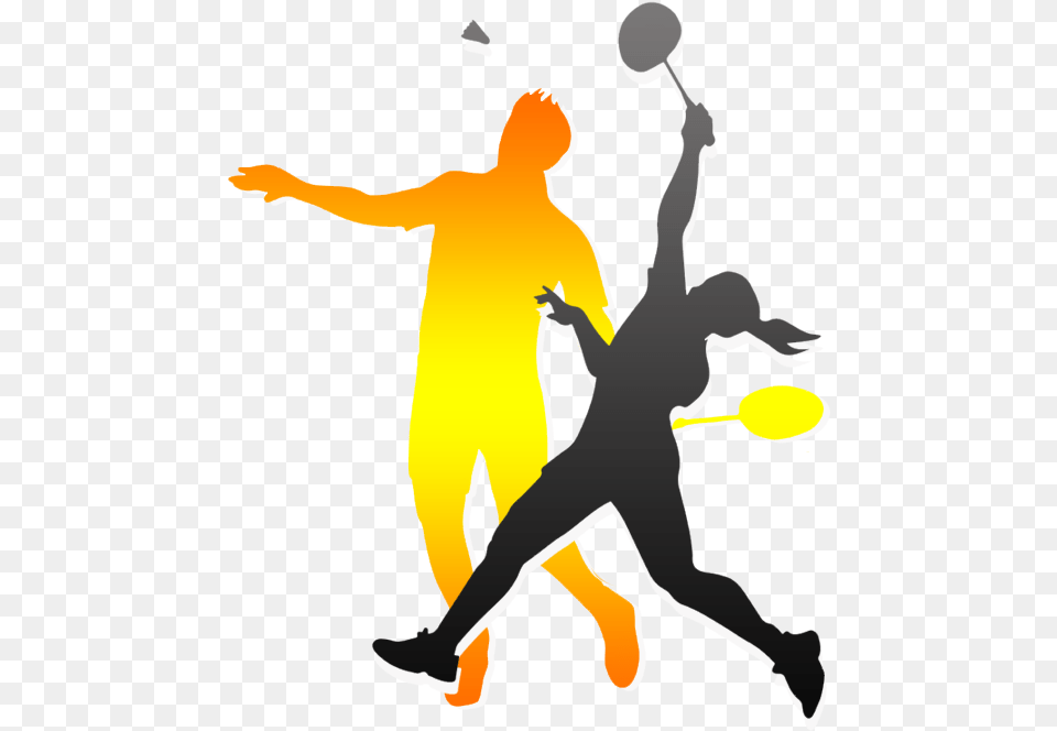Badminton Girl Playing It Silhouette, Juggling, Person, People, Baby Png Image