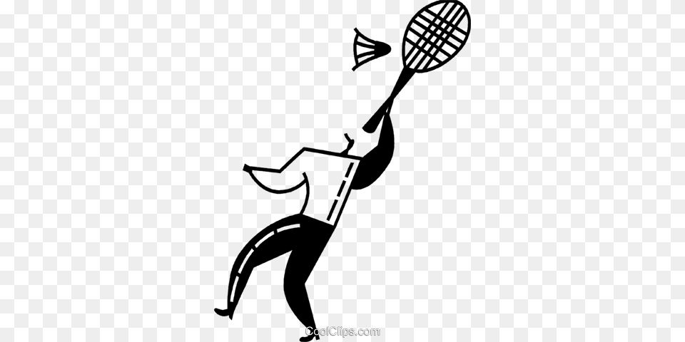 Badminton Player Royalty Vector Clip Art Illustration, Racket, Person Free Png