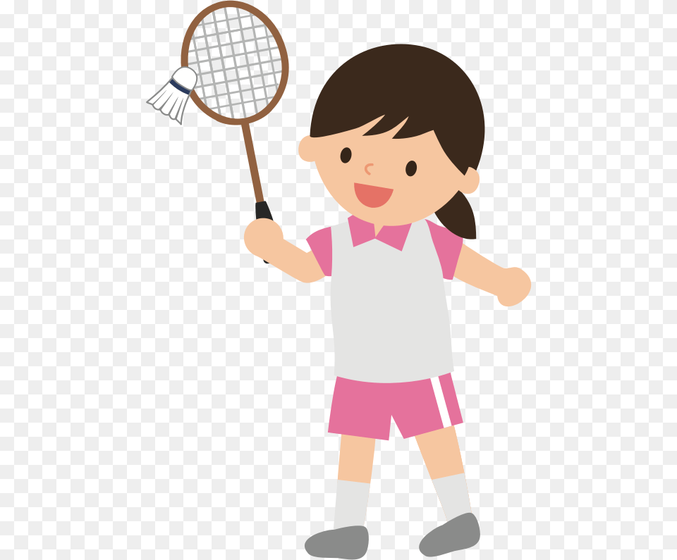 Badminton Playing Badminton Clipart, Baby, Person, Sport, Cleaning Free Png Download