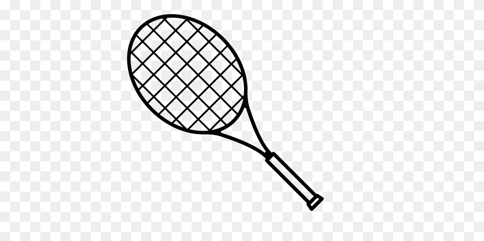 Badminton Racket Racket Sports Icon With And Vector Format, Gray Free Png
