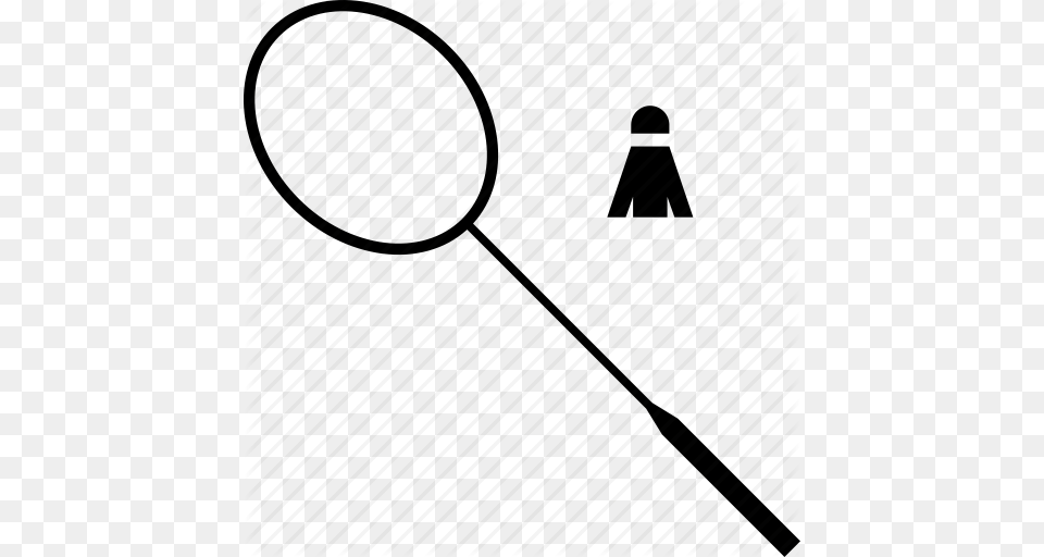 Badminton Racket Racquet Shuttle Shuttlecock Icon, Magnifying, Person, Sport Free Png