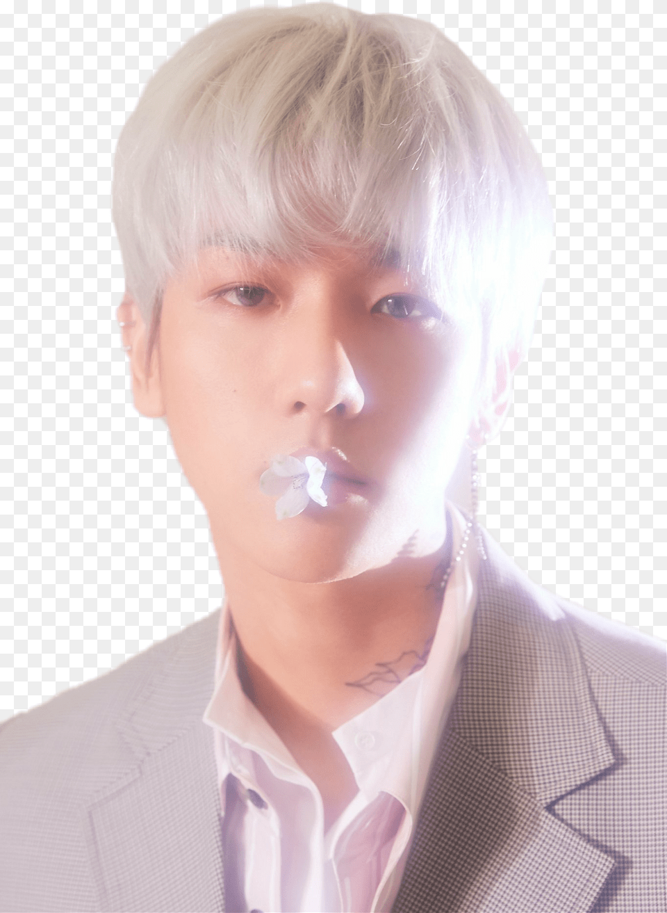 Baekhyun Baekhyunexo Exo Byunbaekhyun Baekhyun Blooming Day Teaser, Blonde, Hair, Person, Adult Png