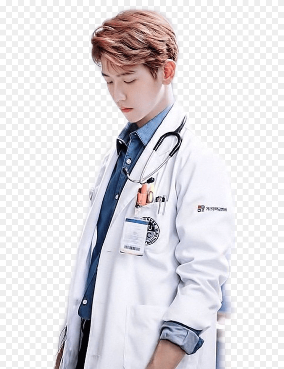 Baekhyun Doctor Doctor Baekhyun, Lab Coat, Clothing, Coat, Person Png Image