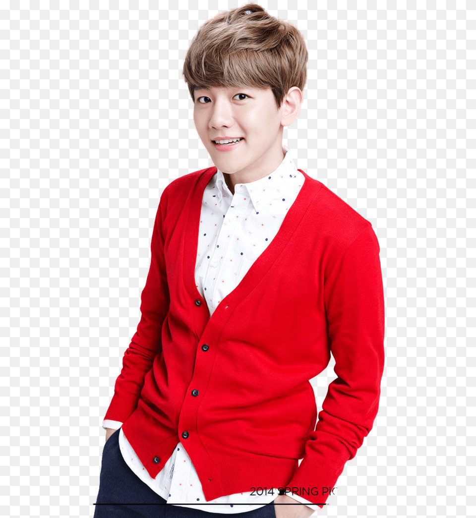 Baekhyun Exo, Sweater, Clothing, Coat, Knitwear Free Transparent Png