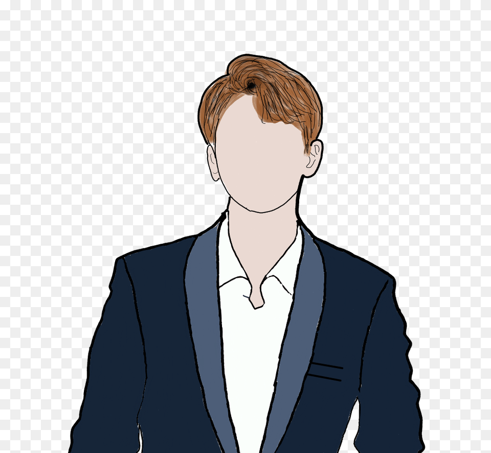 Baekhyun Fanart Exo Bbh Byunbaekhyun Edit Kpop Kpop, Suit, Clothing, Formal Wear, Adult Free Transparent Png