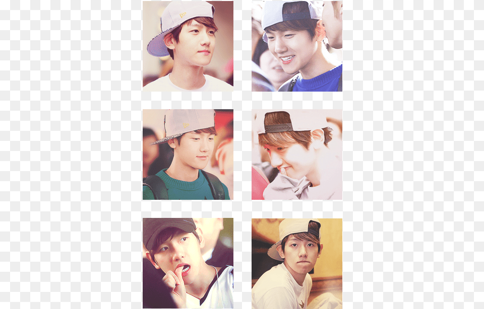 Baekhyun Feat Collage, Hat, Art, Baseball Cap, Cap Free Png