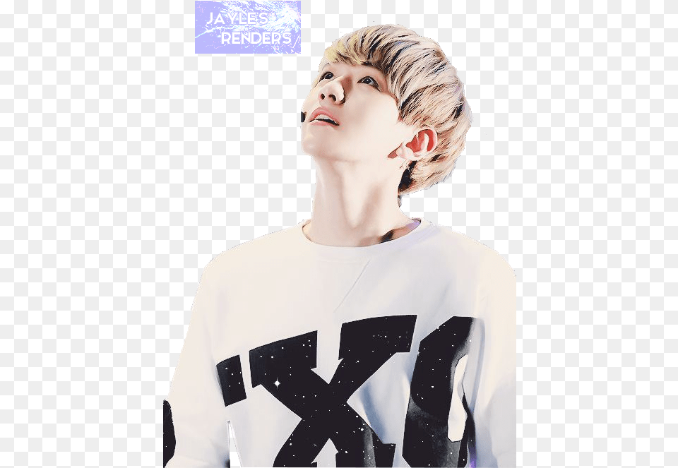 Baekhyun Looking Up, T-shirt, Clothing, Teen, Person Png Image