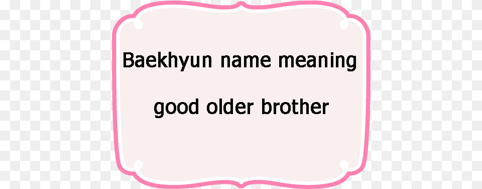 Baekhyun Name Meaning Name, Text, Page Png