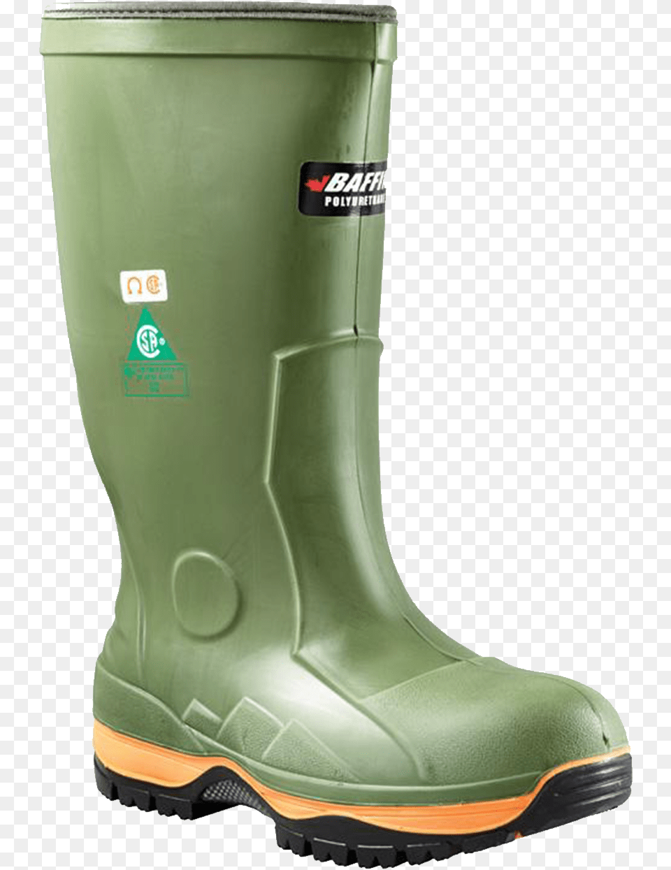 Baffin Green Rubber Boots, Clothing, Footwear, Shoe, Boot Png Image